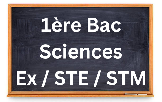 1ère Bac Scs Ex / STE / STM